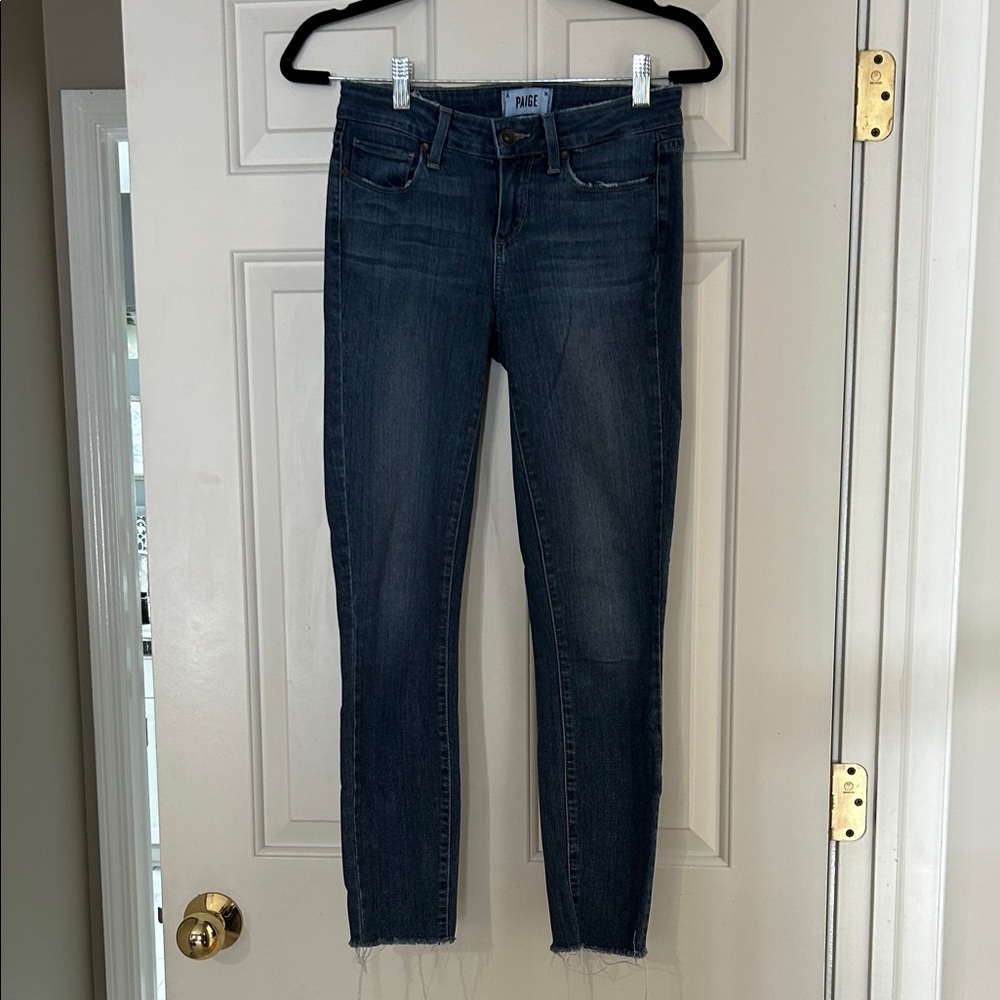 PAIGE Women's Deep Indigo Skinny Jeans